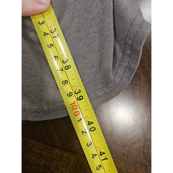 Garnet Hill Gray A-Line Dress Scoop Neck Minimalist Lagom Soft Knit Size S - Picture 6 of 6